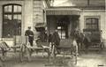 BELFORT - La gare et les attelages.