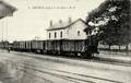 8 - DRUYE (Indre et Loire) - La gare et le train.