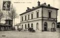 DOURDAN (Seine et Oise) - La cour de la gare.