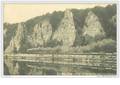 BELGIQUE.NAMUR.LA MEUSE ET LES ROCHERS DE MARCHE LES DAMES.CP PHOTO TRAIN-STATION