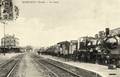 SERQUIGNY (Eure) - La gare et le train.