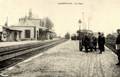 CARENTAN (Manche) - Vue intérieure de la gare - Arrivée d'un train - Editeur : Gosselin.