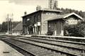 HERCHIES (Oise) - Vue intérieure de la gare vers 1955.