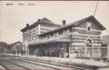 Melle Statie Station La Gare geanimeerd 1909 (in zeer goede staat)