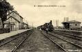 6 - MAROLLES en HUREPOIX (Seine et Oise) - La gare et le train - Collection P. Bargelin (+).