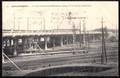 SCHAERBEEK - SCHAARBEEK - Le Pont du Boulevard Militaire au dessus de la Gare de Schaerbeek - pub " AU PHARE " verso!