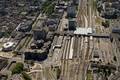 802256, Luchtfoto van het Centraal Station en het kantoor- en winkelcentrum Hoog Catharijne te Utrecht, uit het noordwesten., Het Utrechts Archief, fotograaf
