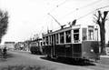 CLERMONT-FERRAND - Tramway avec motrice 130 en direction de la gare.