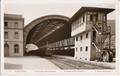 CPA PHOTO. ESPAGNE. PORT BOU. PORTBOU. Estacion Vista Parcial. Train Gare