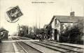 SAINT-MARS la BRIERE (Sarthe) - Intérieur de la gare - Editeur : J.Bouveret, photographe au Mans.