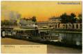 Middelburg. Spoorbrug met Station en Barge
