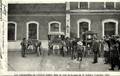 41 - Les Automobiles du Général André, dans la cour de la gare de SAINT-SULPICE-LAURIERE en 1903.