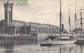 Belgique - Ostende - Gare Chemins de Fer - Bâteaux Voiliers - Postal mark