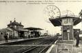 AUNEAU (E.-et-L.) - Gare d'Orléans - Jonction des lignes :  1° Paris Tours - 2°Auneau Chartres - 3°Auneau Dreux - 4° Auneau Etampes - Services d'Omnibus.