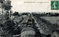 BRUYERES sur OISE - Vue générale de la gare (train de marchandises).