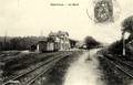 PONTRIEUX (Côtes-du-Nord) - Vue intérieure de la gare.