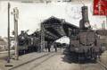 THOUARS (Deux-Sèvres) - La gare et les trains - CARTE-PHOTO.