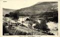 ALET les BAINS (Aude) - La gare, passage de l'autorail.