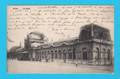 CPA ARLON : La Gare - animée - circulée en 1908 - Edit Quignon, Arlon - 2 scans
