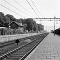 153134, Gezicht op de perrons van het N.S.-station Horst-Sevenum te Hegelsom, met links de dienstwoning (voormalige dienstwoning voor de opzichter van de weg)., Nederlandse Spoorwegen, fotograaf