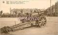 CPM Ypres Place de la Station Obusier allemand de 21 cm Militaria