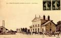 LA FERTE SAINT-AUBIN (Loiret) - La cour de la gare - Editeur : Guérinet.