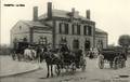PAIMPOL (C.-du-N.) - La cour de la Gare - Editeur : Tirel-Hamon.