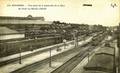 BOURGES - Vue prise de la Passerelle de la Gare - Au fond : la maison d'arrêt - Editeur : E.M.B. n°414.