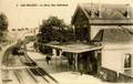 2 - LES VALLEES - La gare vue intérieure - Arrivée d'un train.