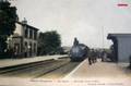 PLEINE-FOUGERES (I. et V.) - La Gare - Arrivée d'un train.