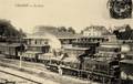 CHAGNY - (Saône et Loire) - La gare et les trains.