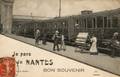 725 - Je pars de NANTES - Bon souvenir (la gare et le train) - Editeur : Artaud-Nozais.