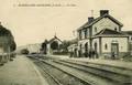MAREIL sur MAULDRE (Seine et Oise) - La gare - Arrivée d'un train - Editeurs : P.Pitois et ELD n°6.