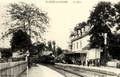 SAINT-LEGER sur DHEUNE (Saône et Loire) - Vue intérieure de la gare - Arrivée d'un train - Editeur : Marmorat.