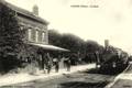 GANNES (Oise) - La gare - Arrivée d'un train - Editeur : Gaillard, photographe à Clermont.