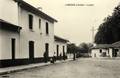 LABENNE (Landes) - La cour de la gare vers 1955.