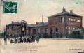 6 - CHAUNY (Aisne) - La cour de l'ancienne gare.