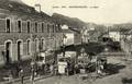 NEUSSARGUES (Cantal) - La cour de la nouvelle gare et les Autobus.