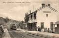 THEOULE (Alpes-Maritimes) - Vue intérieure de la gare - Arrivée d'un train.