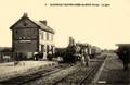 3 - SAINT-EVROULT - NOTRE-DAME-du-BOIS (Orne) - Vue intérieure de la gare avec le train.