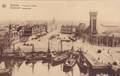 carte postale ancienne,BELGIQUE,BELGIE, BELGIUM,OSTENDE EN 1935,OOSTENDE,PORT,LA GARE