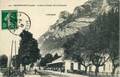 252 - MONTMELIAN (Savoie) - La gare et rocher dit "La Savoyarde" - Editeur : L. Blanc.