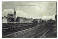 Arlon. Panorama vers la Cathédrale. Intérieure de la Gare, ligne de chemin de fer, Wagons 2eme et 3eme classes. ****
