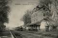 TOURNUS (S.-et-L.) - La Gare et Passage du Train - Editeur : B.F. à Chalon sur Saône.