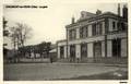 CHAUMONT en VEXIN (Oise) - La cour de la gare - Editeur : Combier.