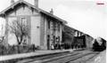 MONTBARTIER (Tarn et Garonne) - La Gare - Arrivée d'un train.