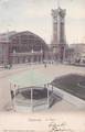 Ostende La Gare circulée en 1907