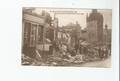 HERVE 12 PRES DE LIEGE (BELGIUM) RUE DE LA STATION . STATION STREET AT HERVE NEAR LIEGE (RUINES GUERRE 1914 1918)