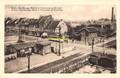CPA STATIE GENTBRUGGE EN STEENWEG OP BRUSSEL STATION GARE TRAM