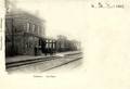 GANNES (Oise) - Vue intérieure de la gare (1903).